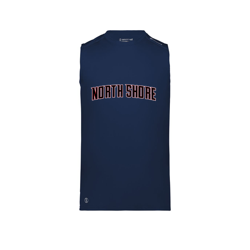 [222593.065.S-LOGO1] Men's CoolDry TankTop (Adult S, Navy, Logo 1)